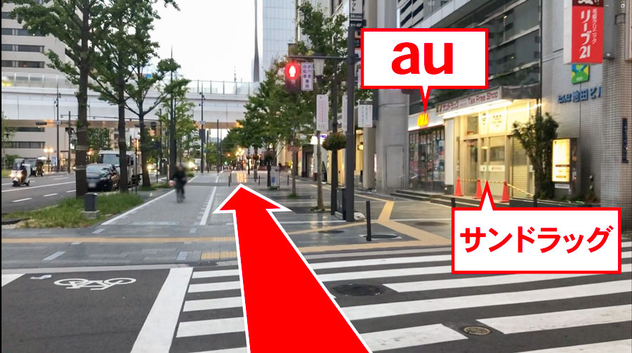 ゆうメンタルクリニック大阪難波院の道順D05